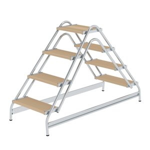 Günzburger Steigtechnik Arbeitspodest beidseitig begehbar Holz