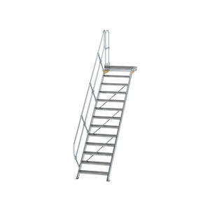 Günzburger Steigtechnik Treppe mit Plattform 45° Stufenbreite 800 mm