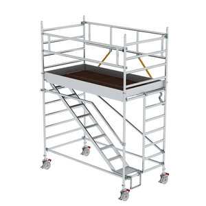 Günzburger Steigtechnik Rollgerüst SG 1,35 x 2,45 m mit Schrägaufstiegen
