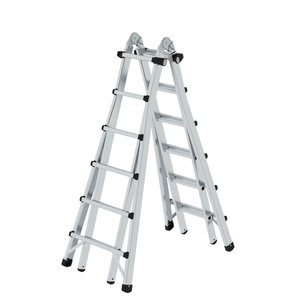 Günzburger Steigtechnik Teleskopleiter 4-teilig ohne Traverse