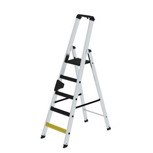 Günzburger Steigtechnik Stufen-Stehleiter 250 kg einseitig begehbar mit clip-step R13