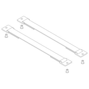Günzburger Steigtechnik Spreizsicherung Gurtband 316 mm mit Befestigungsplatten 1 Satz = 2 Stück, inkl.