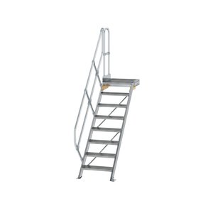Günzburger Steigtechnik Treppe mit Plattform 45° Stufenbreite 600 mm