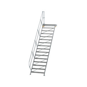 Günzburger Steigtechnik Treppe mit Plattform 45° Stufenbreite 1000 mm