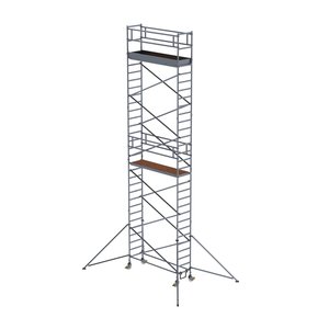 Günzburger Steigtechnik Rollgerüst 0,75x2,45 m mit Auslegern Plattformhöhe 8,35 m