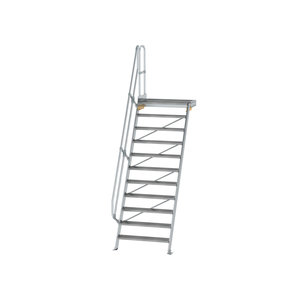 Günzburger Steigtechnik Treppe mit Plattform 60° Stufenbreite 1000 mm