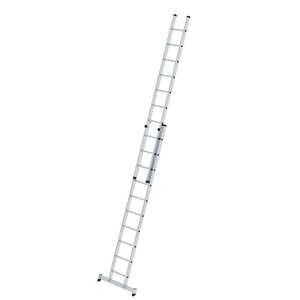Günzburger Steigtechnik Sprossen-Schiebeleiter 2-teilig mit nivello®-Traverse