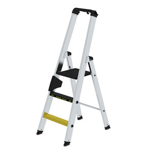 Günzburger Steigtechnik Stufen-Stehleiter 250 kg einseitig begehbar mit clip-step R13