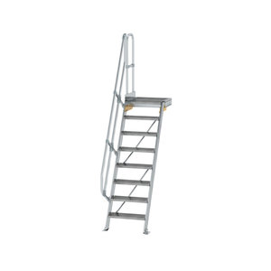 Günzburger Steigtechnik Treppe mit Plattform 60° Stufenbreite 600 mm