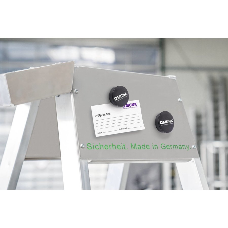 Günzburger Steigtechnik Sicherheits-Stufen-Stehleiter 2x4 Stufen