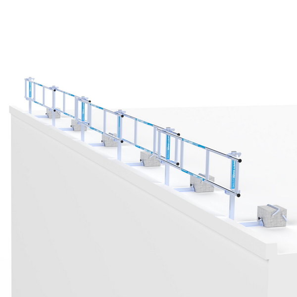 ASC Group SGS Slim - Dachrandsicherung für Flachdach  Komplettset 15m