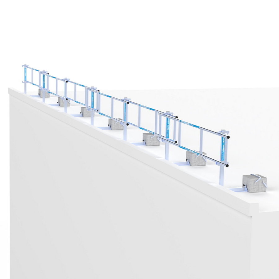 ASC Group SGS Slim - Dachrandsicherung für Flachdach  Komplettset 18m
