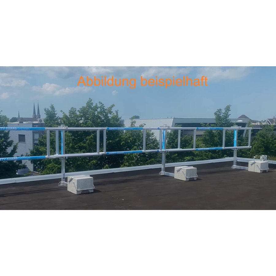 ASC Group SGS Slim - Dachrandsicherung für Flachdach  Komplettset 18m