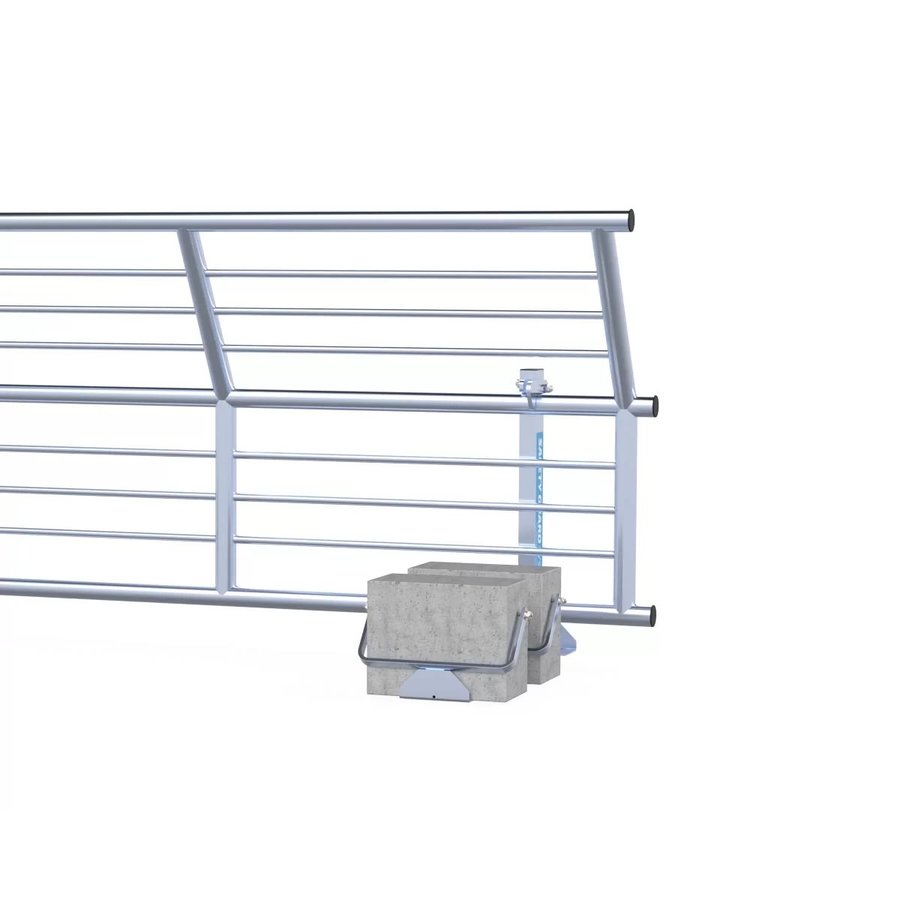 ASC Group Einzelteil SGS - Dachrandabsicherung Geländerrahmen 3m