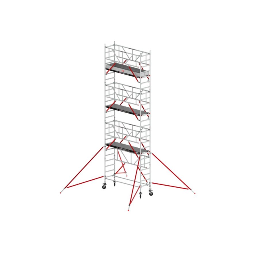 Altrex RS TOWER 51-S mit Safe-Quick® Geländer - Aluminium Fahrgerüst 0.75 x 2.45 m Fiber-Deck®-Plattformen, Arbeitshöhe bis 8,2m