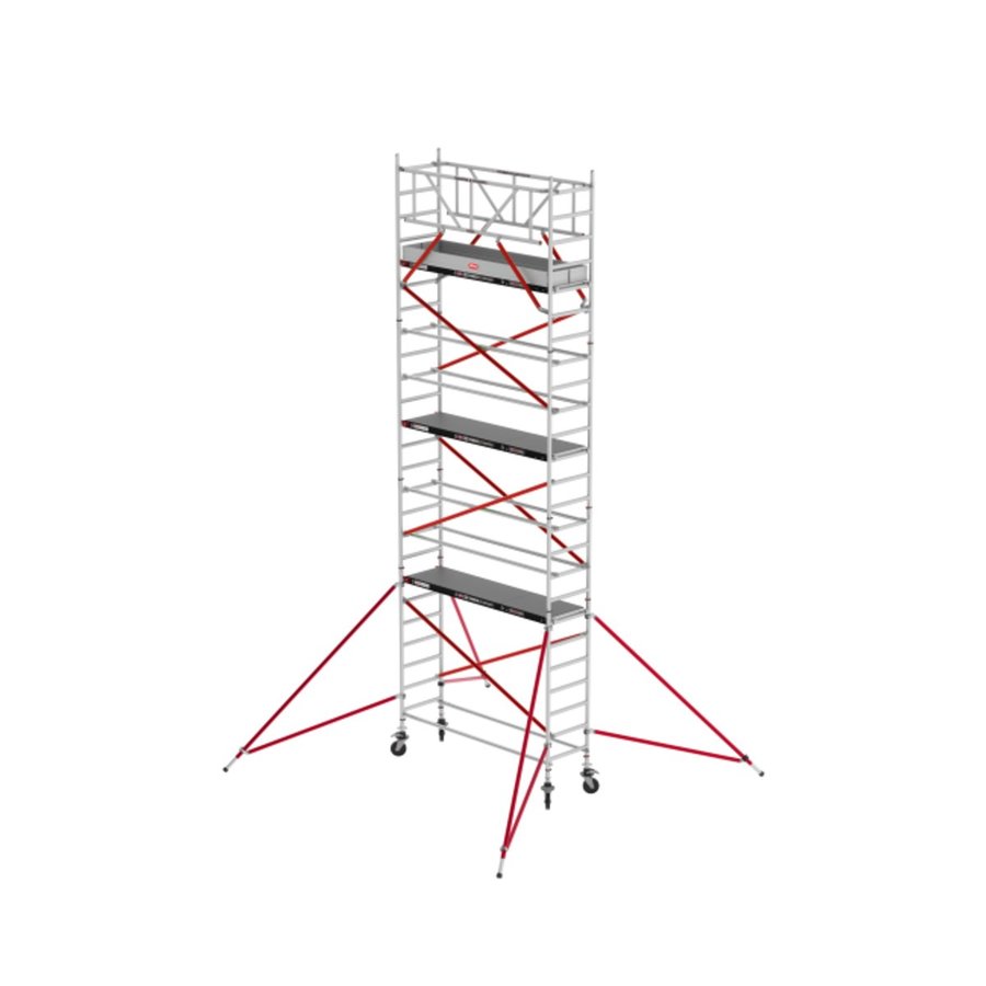 Altrex RS TOWER 51 - Aluminium Fahrgerüst 0.75 x 2.45 m Holz-Plattformen, Arbeitshöhe bis 8,2m