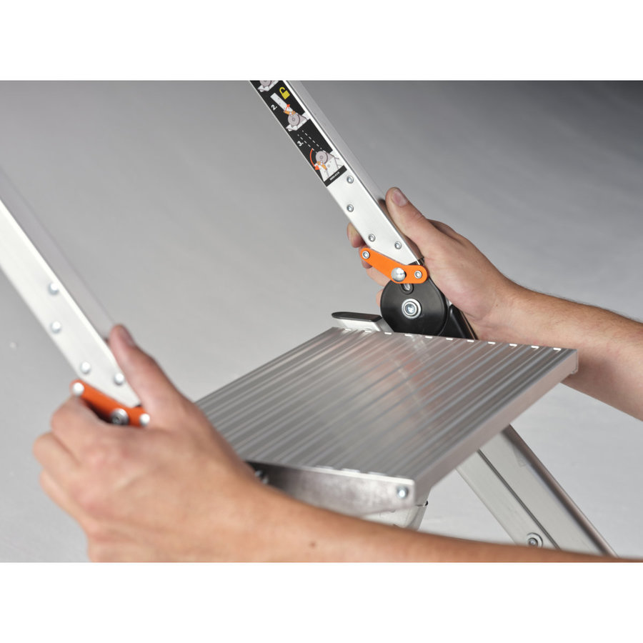 Altrex Jumbo Step Klapp - Sicherheitstreppen 4-stufig mit Bügel