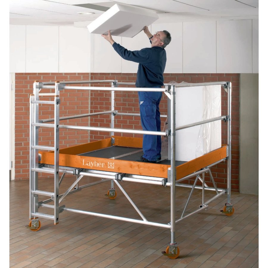 Layher STARO Rollbock fahrbares Gerüst - Komplettausstattung Gerüsthöhe 1,89 m bis 2,78 m