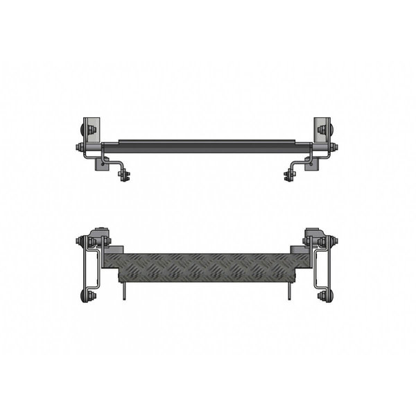 Hailo Professional Schiebeleiter-Set 3,36 m Holm 40 x 20 mm | mit Trittauslöser