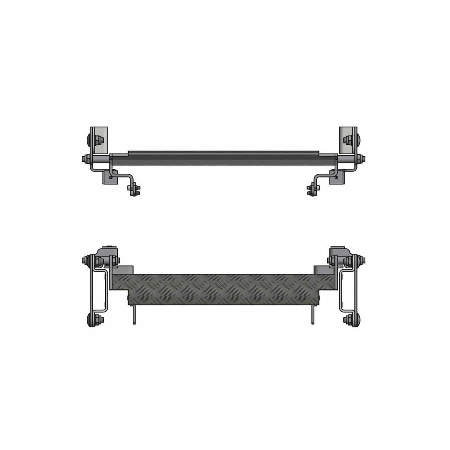 Hailo Professional Schiebeleiter-Set 3,36 m Holm 72 x 25 mm | mit Trittauslöser