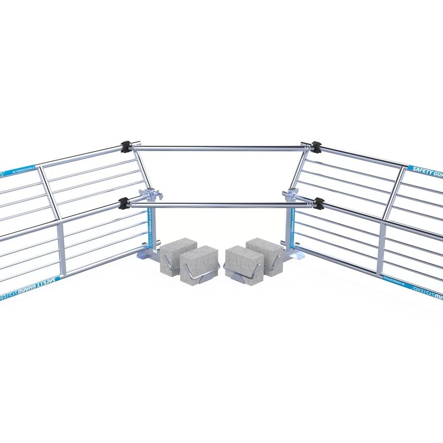 ASC Group SGS Slim PLUS - Dachrandsicherung für Flachdach Komplettset 21m