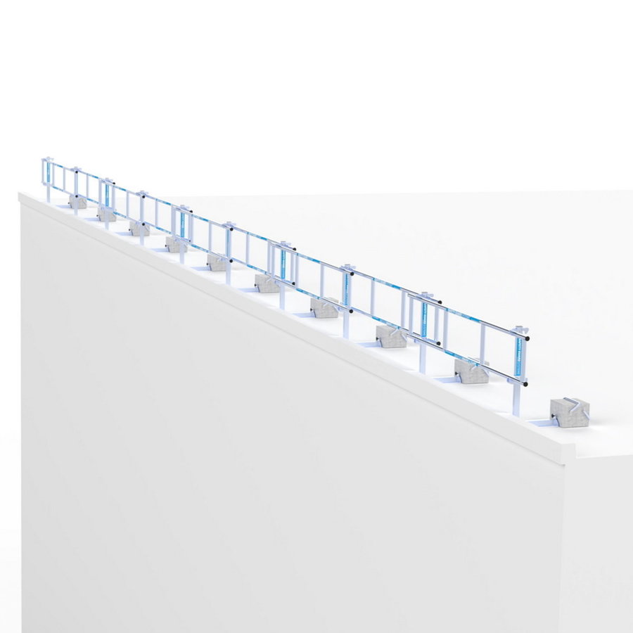 ASC Group SGS Slim - Dachrandsicherung für Flachdach  Komplettset 27m