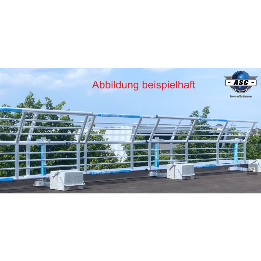 ASC Group SGS Slim PLUS - Dachrandsicherung für Flachdach Komplettset 27m