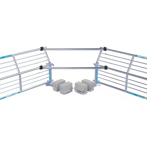 ASC Group SGS Slim PLUS - Dachrandsicherung für Flachdach Komplettset 27m