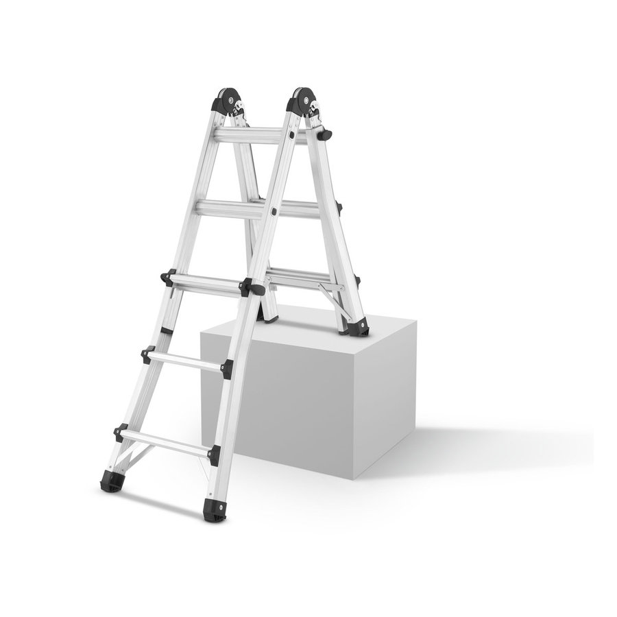 Hailo M80 Alu-Teleskopleiter 4x3 Sprossen