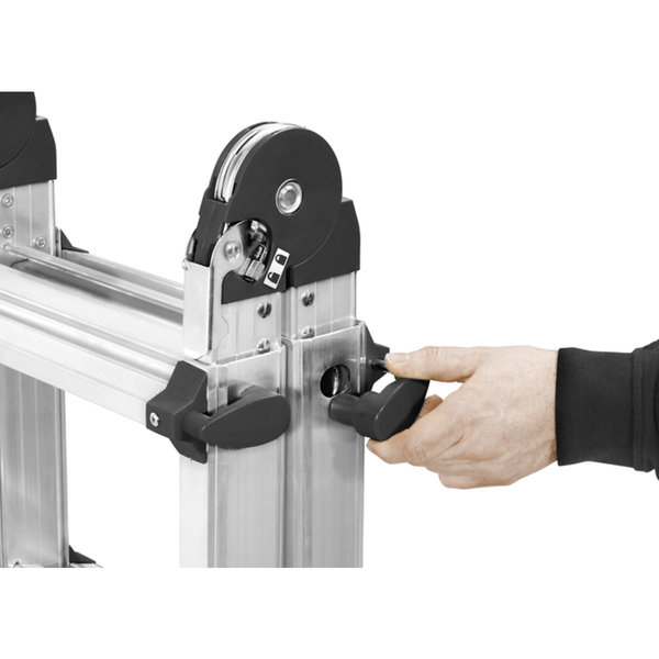 Hailo M80 Alu-Teleskopleiter 4x3 Sprossen