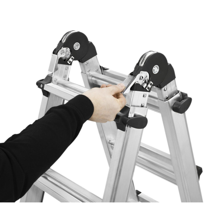 Hailo M80 Alu-Teleskopleiter 4x3 Sprossen