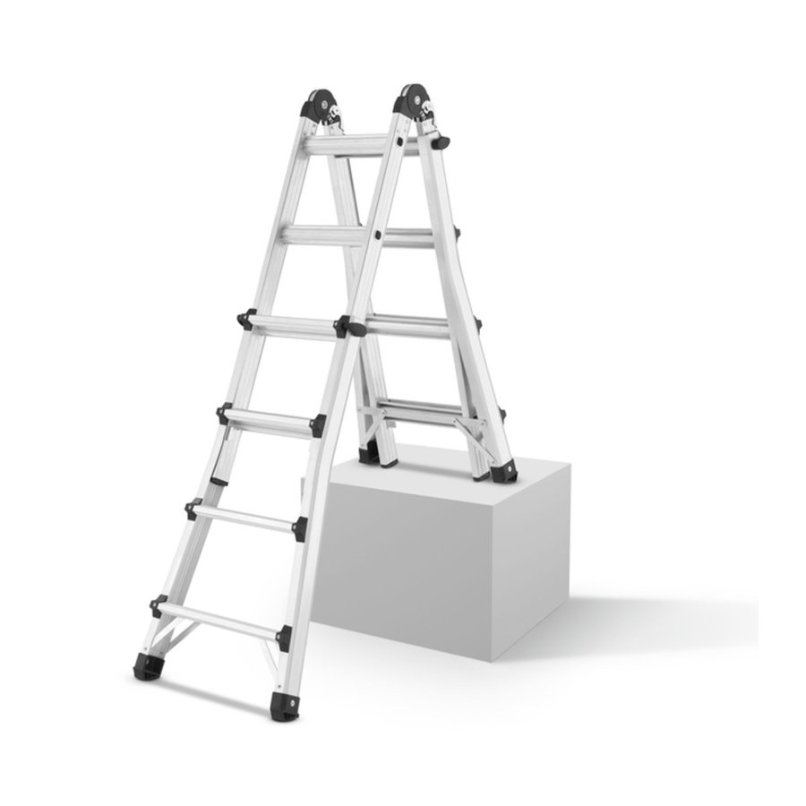 Hailo M80 Alu-Teleskopleiter  4x4 Sprossen