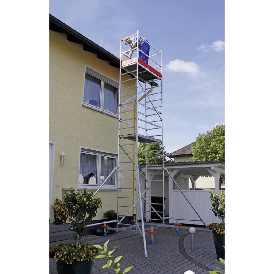 Krause Corda MobilTec Alu-Mobilgerüst AH 6.85m, mit Rollen