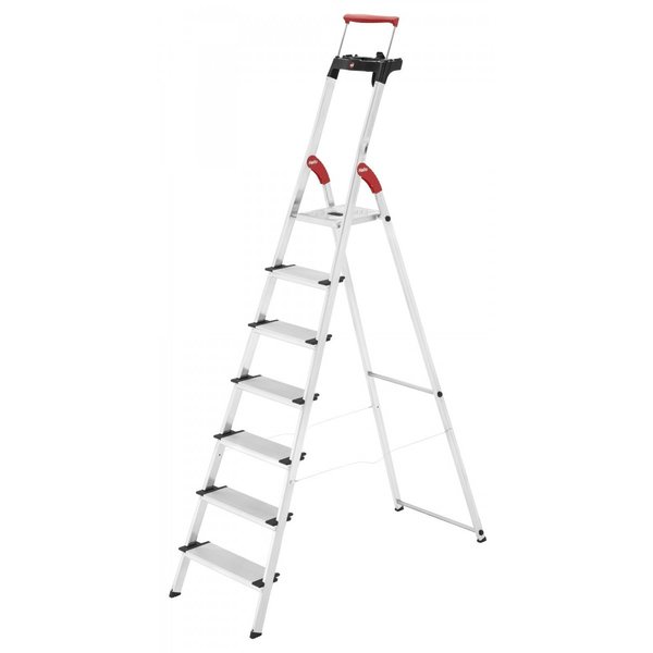 Hailo L85 COMFORTLINE - 4 Stufen mit extra breiten Alu- Stufen:130 mm