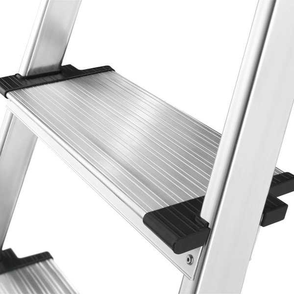 Hailo L85 COMFORTLINE - 4 Stufen mit extra breiten Alu- Stufen:130 mm