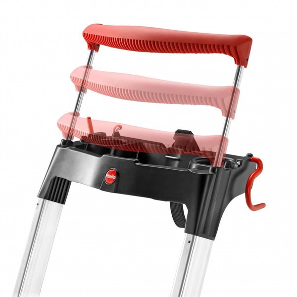 Hailo L85 COMFORTLINE - 4 Stufen mit extra breiten Alu- Stufen:130 mm