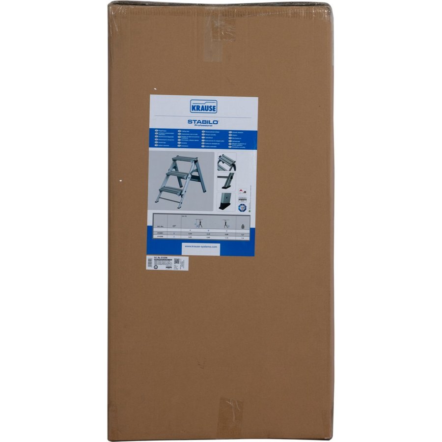 Krause STABILO klappbare Sicherheitstreppe ohne Bügel 3 Stufen