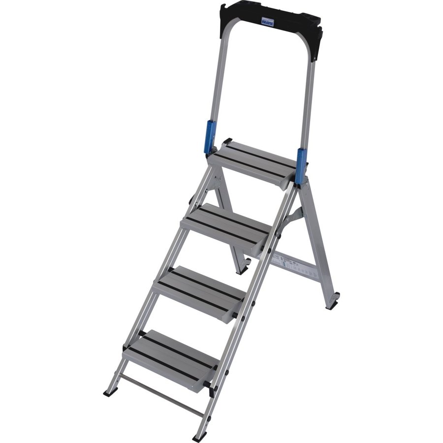 Krause STABILO klappbare Sicherheitstreppe mit Bügel 4 stufig