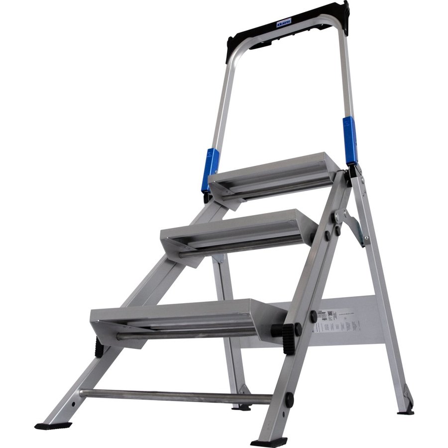 Krause STABILO klappbare Sicherheitstreppe mit Bügel 3 stufig