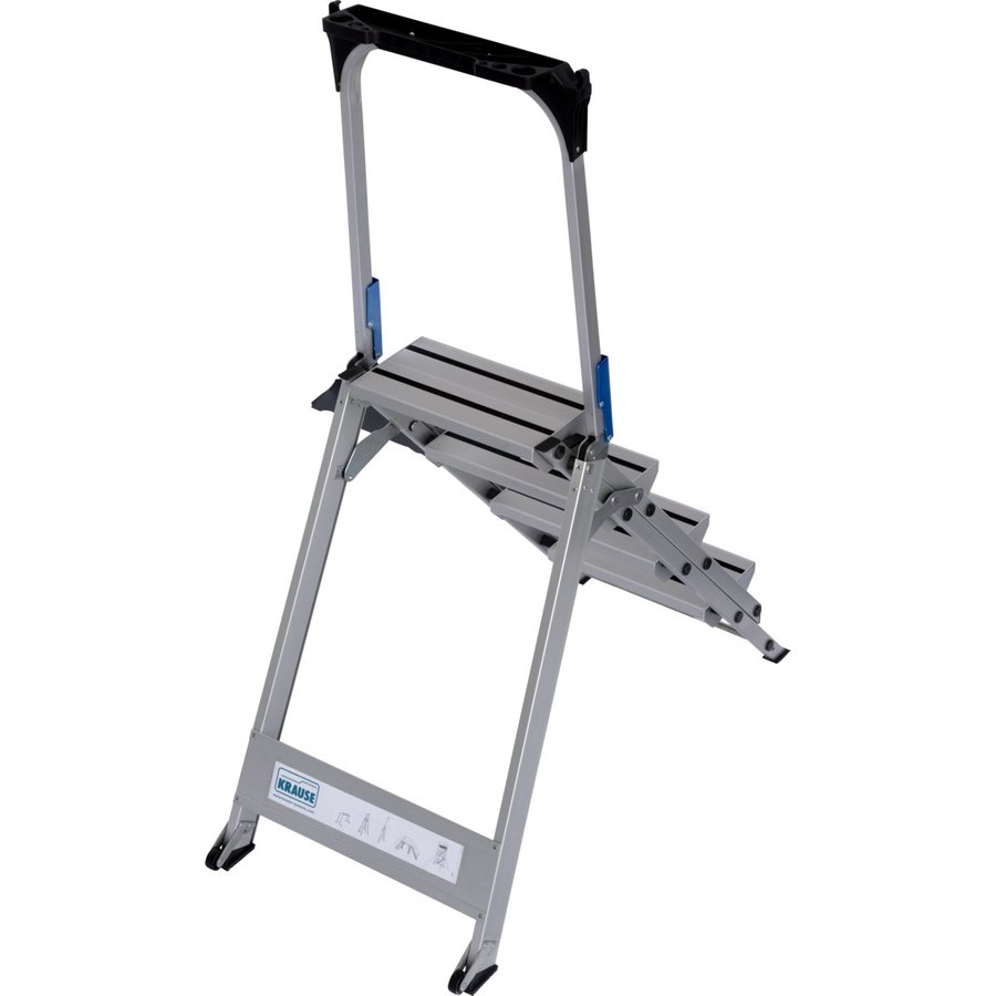 Krause STABILO klappbare Sicherheitstreppe mit Bügel 4 stufig