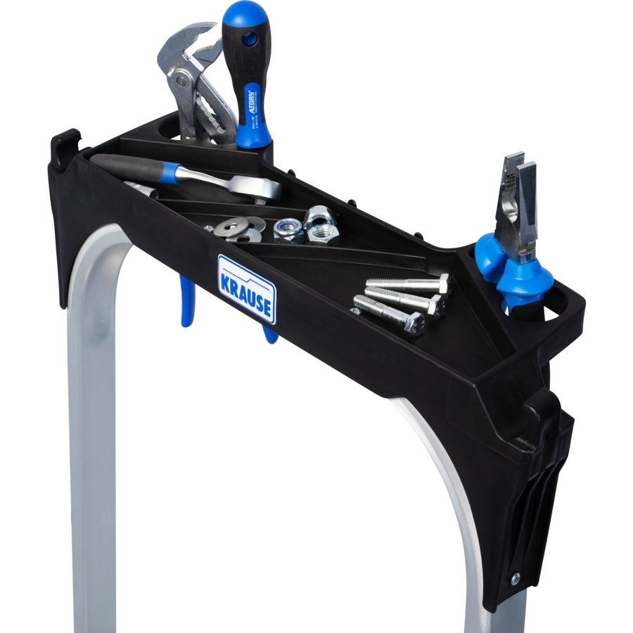 Krause STABILO klappbare Sicherheitstreppe mit Bügel 4 stufig