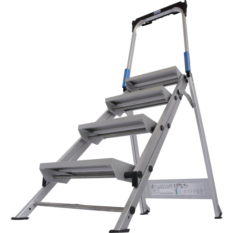 Krause STABILO klappbare Sicherheitstreppe mit Bügel 4 stufig