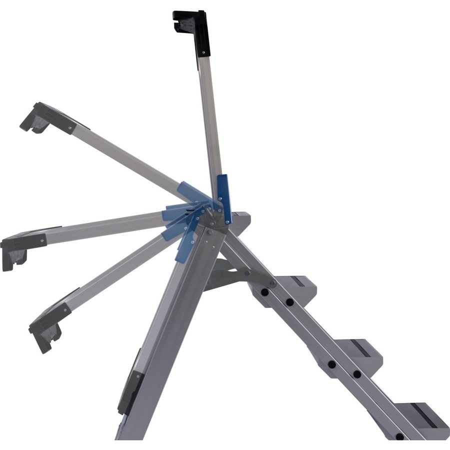 Krause STABILO klappbare Sicherheitstreppe mit Bügel 3 stufig