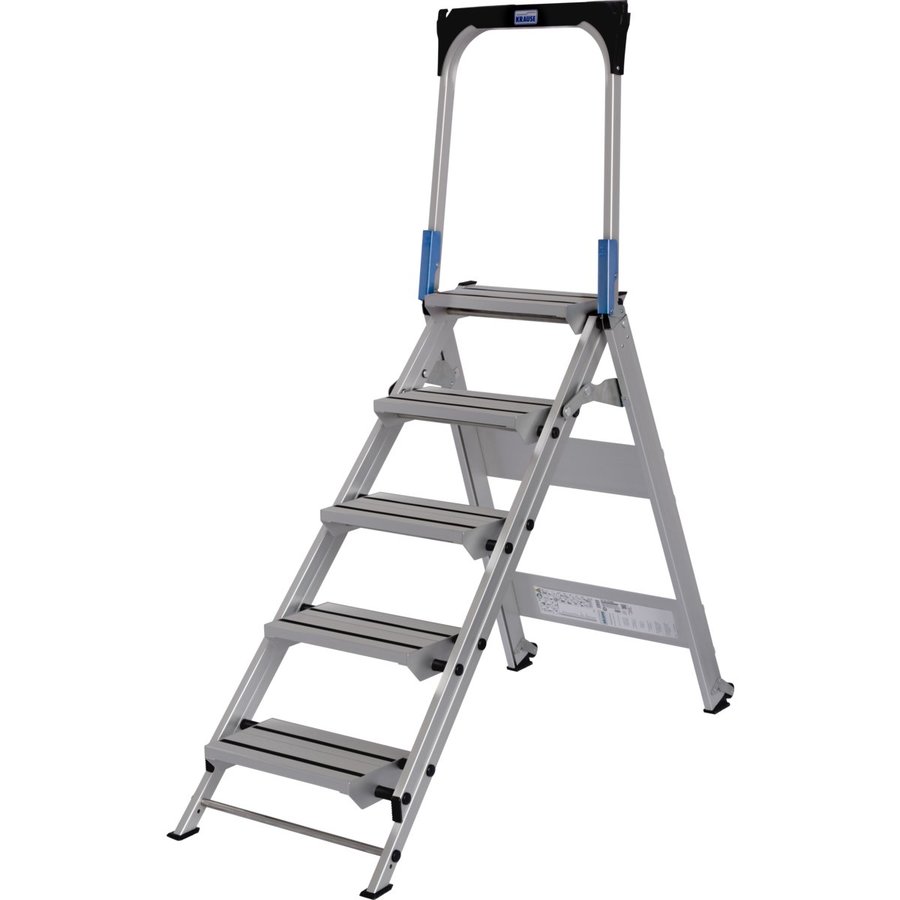 Krause STABILO klappbare Sicherheitstreppe mit Bügel 5 stufig