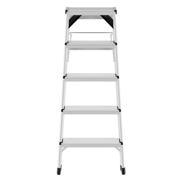 Hailo D60 StandardLine Alu-Doppelstufen-Klapptritt, 2 x 5 Stufen