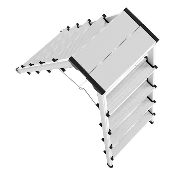 Hailo D60 StandardLine Alu-Doppelstufen-Klapptritt, 2 x 5 Stufen