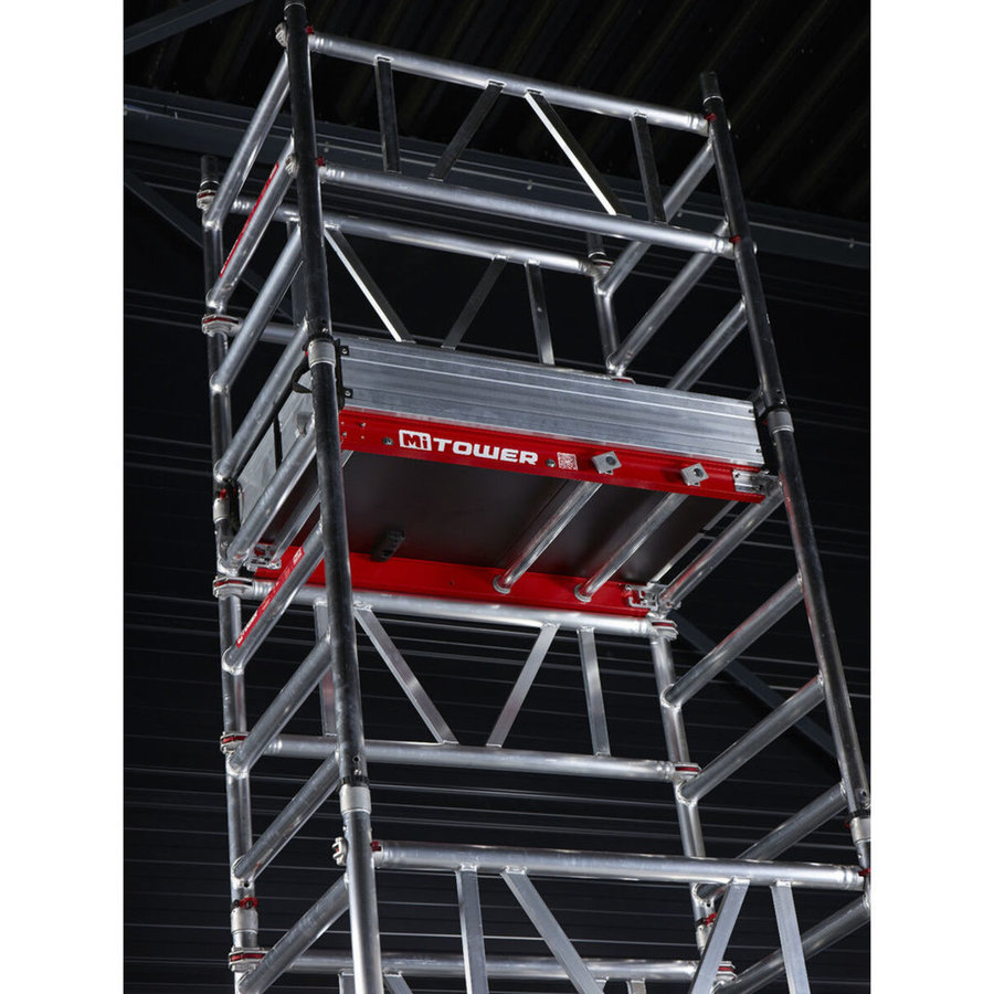 Altrex AKTION MiTower AH 6,2m + Taurus TDO gratis  1-Personen-Schnellbau-Fahrgerüst mit Fiber-Deck®-Plattform + Stufenstehleiter 2x4 mit Bügel