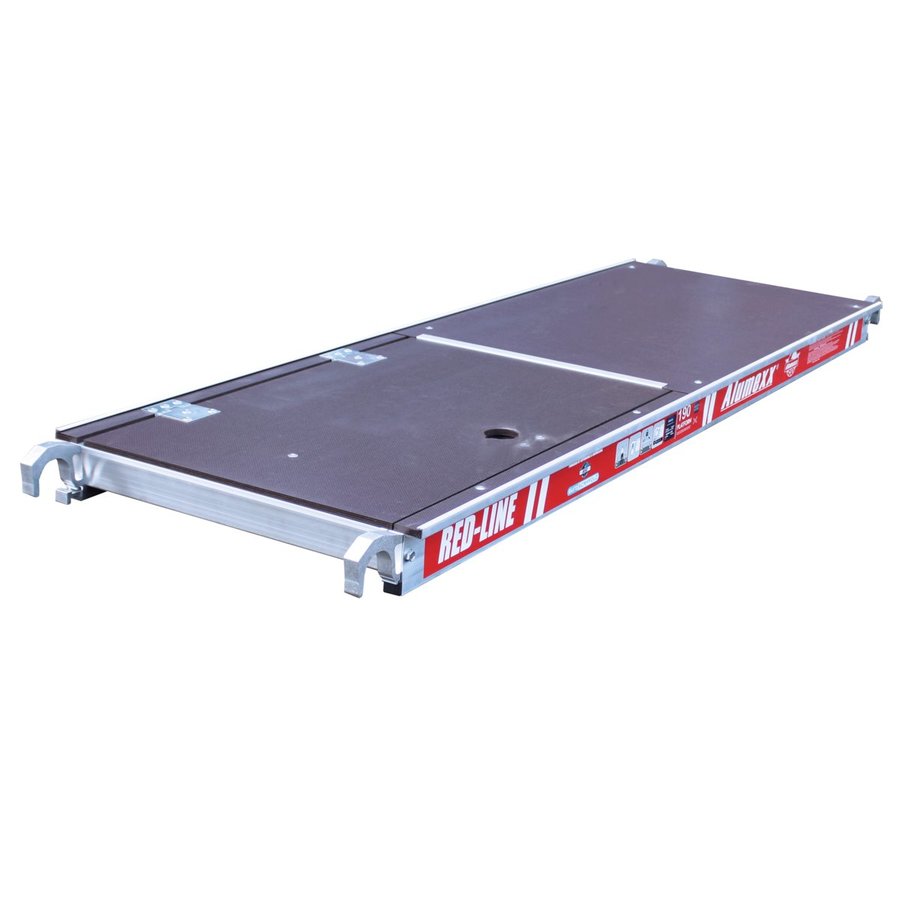 Alumexx RED-Line - Fahrgerüst/Faltgerüst Arbeitshöhe bis 3m, Plattform mit Luke