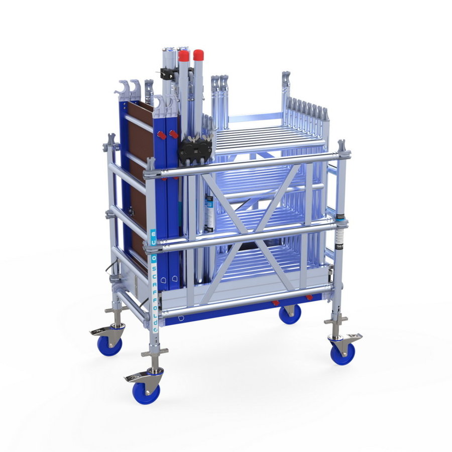 ASC Group Fahrgerüst One Tower - 0,75 x 1,20 m Arbeitshöhe bis 5,2m mit Carbon Plattform