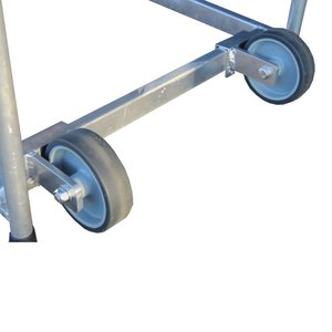 ASC Group Montagetreppe Rollen, set montiert